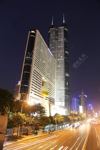 深圳地王大厦夜景图片