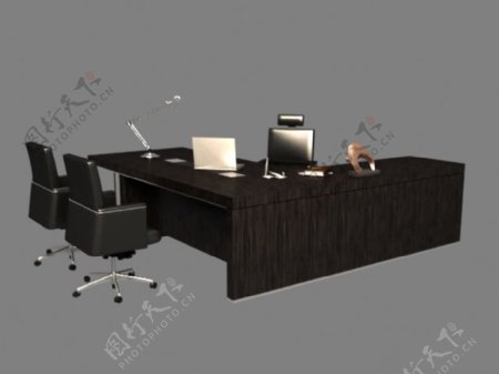 现代风格办公室搭配桌椅组合