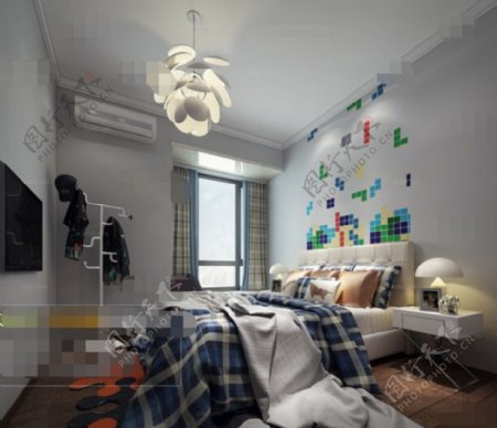 卧室家居空间3D模型素材免费下载