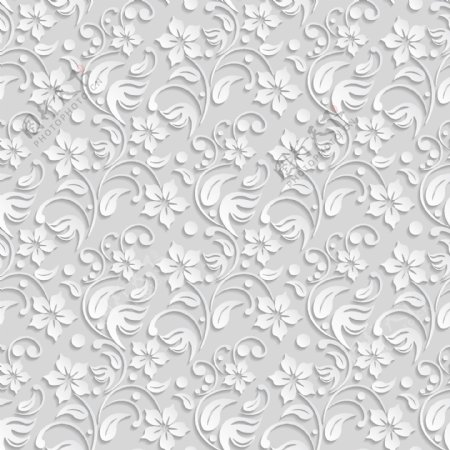 白色花纹装饰图案背景