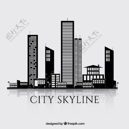 都市建筑剪影