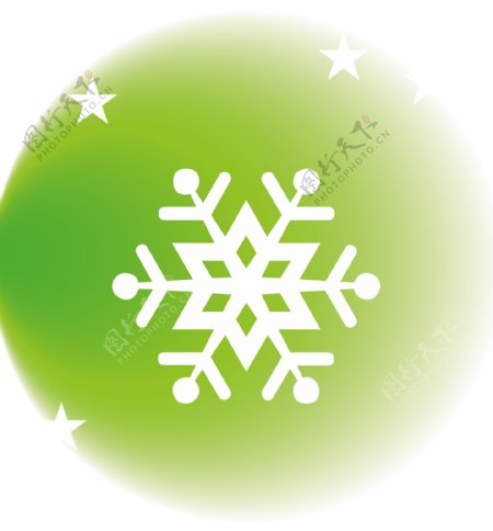浅绿雪天天气图标