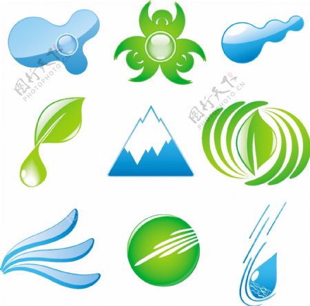 绿色环保标志设计图