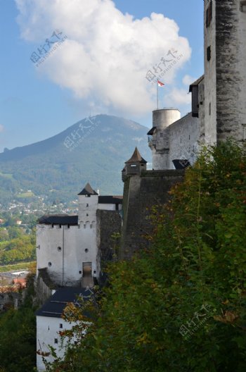 奥地利萨尔茨堡城堡风景