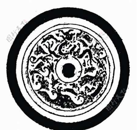 元明时代矢量版画古典图案矢量中华五千年AI源文件0496