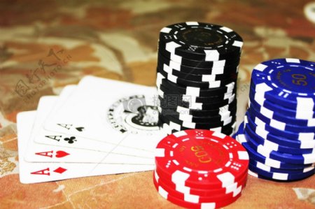 扑克和赌博筹码