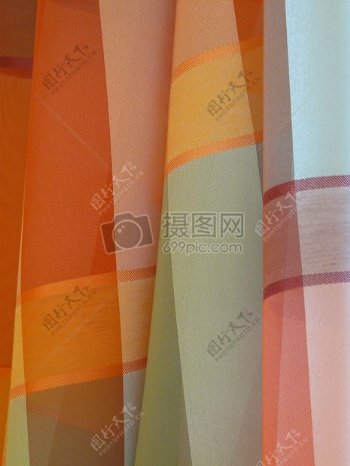 彩色的花纹窗帘