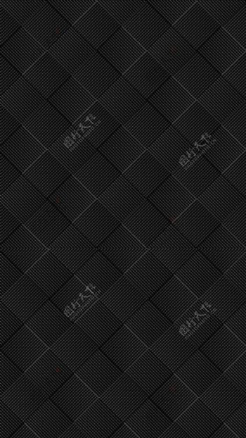 简约黑色几何格子H5背景素材