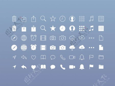 iOS应用Icons图标sketch素材