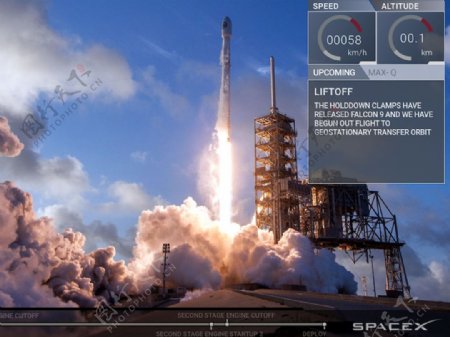SpaceX美国太空直播Sketch素材