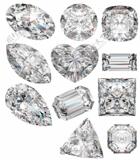 一组奢华钻石设计素材