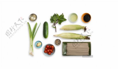 蔬菜荞麦水果酱料厨房餐饮