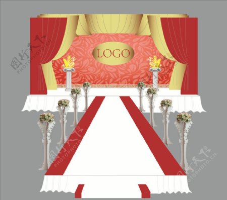 婚礼舞台设计效果图