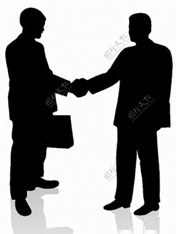 商务男士握手图免抠png透明素材