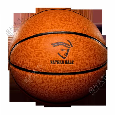 橙色精美篮球免抠png透明图层素材
