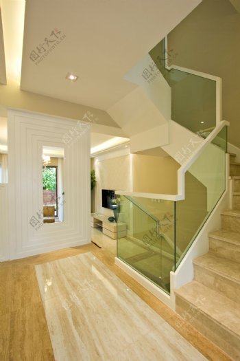 简约风室内设计楼梯走廊效果图