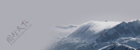 灰色系雪山背景