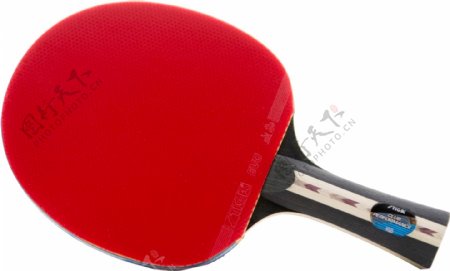 红色橡胶乒乓球拍免抠png透明素材