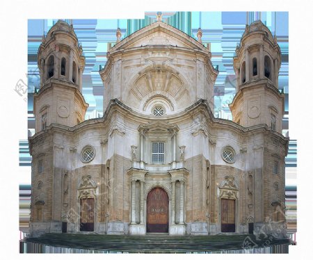 古朴的大教堂免抠png透明图层素材
