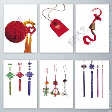 中国风装饰品中国结素材福结