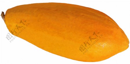 橙色的美味木瓜免抠psd透明素材