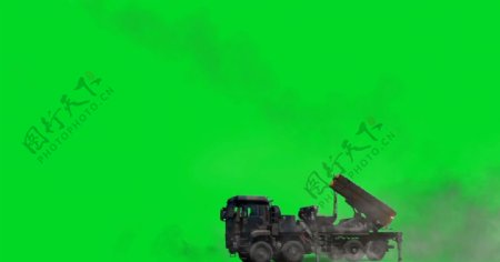 军事导弹发射绿屏抠像视频素材