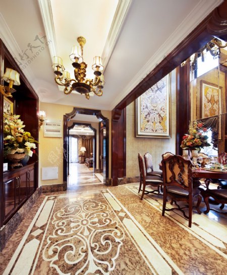 复式别墅东南亚时尚经典风格客厅装修效果图