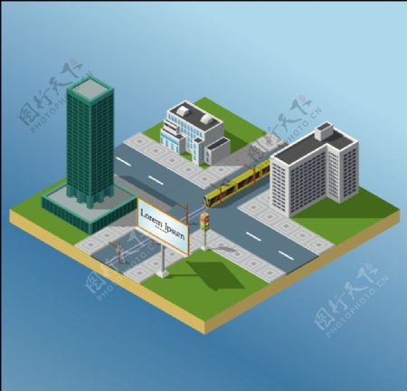 3D城市建筑模型
