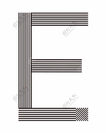 Ee字母创意设计创意字体