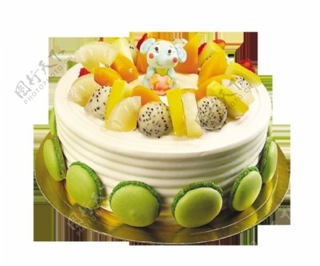 水果装饰蛋糕模型元素