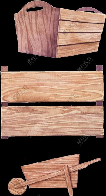 制造工具的木板矢量素材