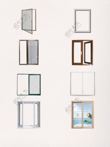 8款铝合金框制作门窗素材
