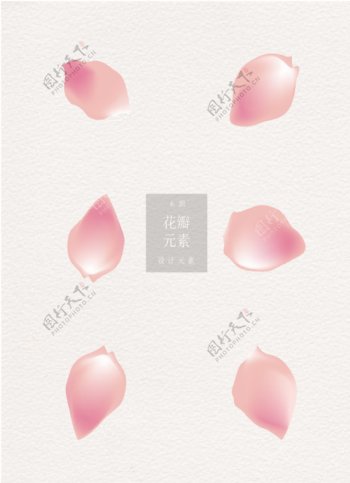 粉色花瓣素材设计ai矢量元素