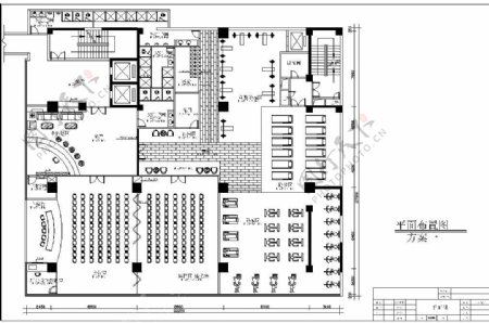 现代健身会所空间设计平面图