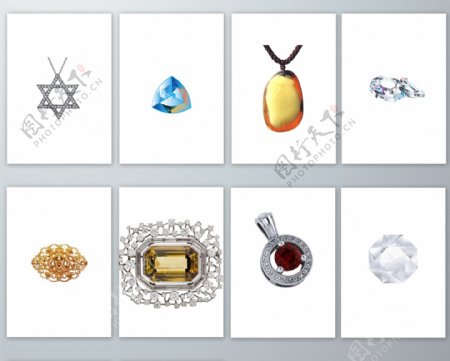 珠宝钻石PNG免抠素材