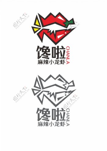 龙虾美食logo