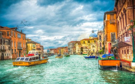 美丽的威尼斯水上小镇