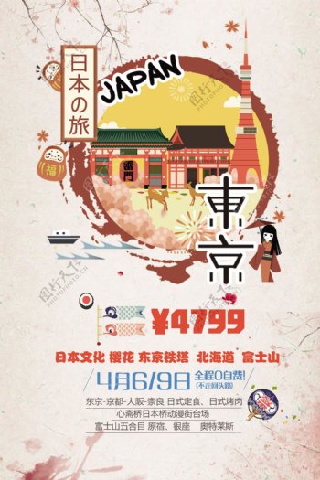 东京旅游海报设计
