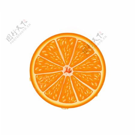 可爱手绘水果橘子桔子素材