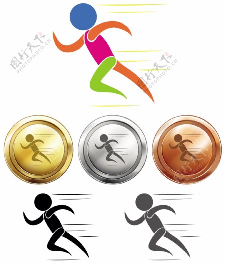 金银铜奖牌与体育运动