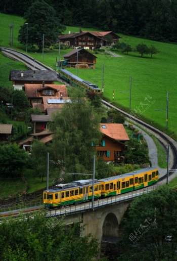 瑞士小镇铁路