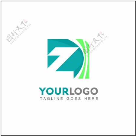 绿色能源类工业类logo标志