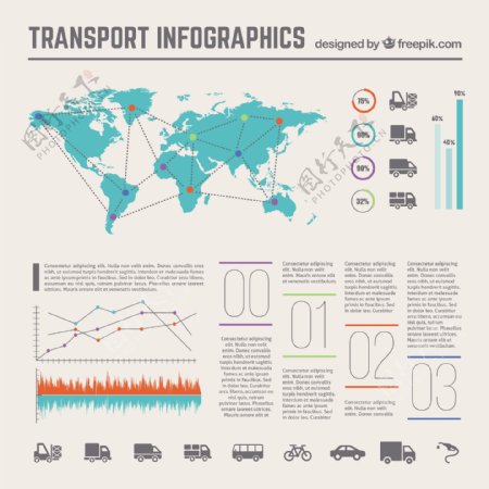 交通运输信息图表