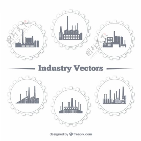 工业建筑图标