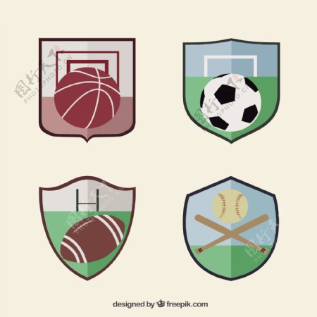 体育足球徽章