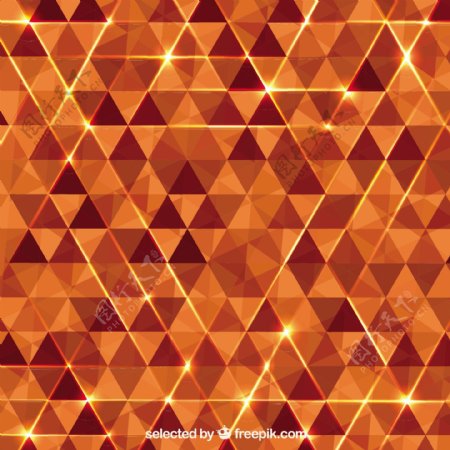 橙色三角形背景