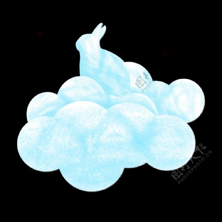 卡通插画云白云云朵可爱云层手绘元素云