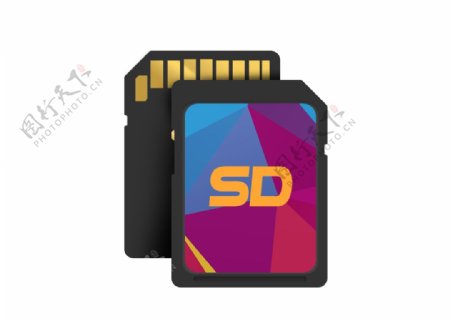 SD存储卡图标