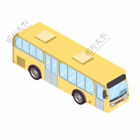 2.5D公共交通工具公交车可商用元素