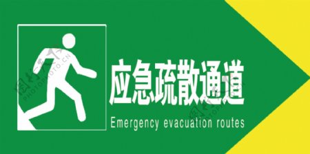 应急疏散通道绿色